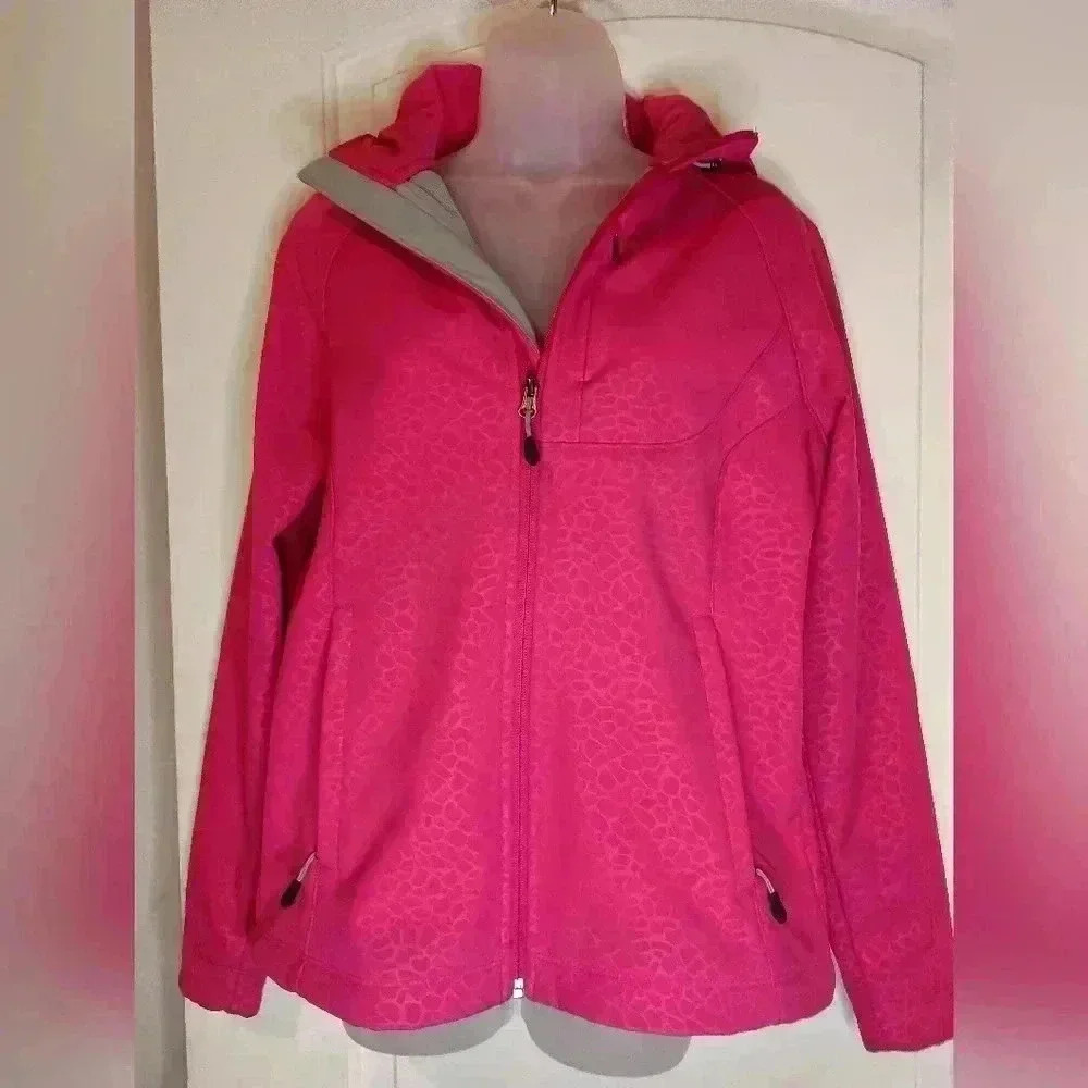 2 FOR $30 Vibrant Pink Full-Zip KIRKLAND Active Jacket‎  (#729)